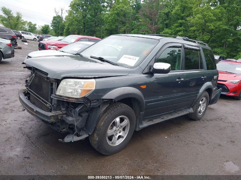 2006 Honda Pilot Ex-L VIN: 2HKYF186X6H523943 Lot: 39350213