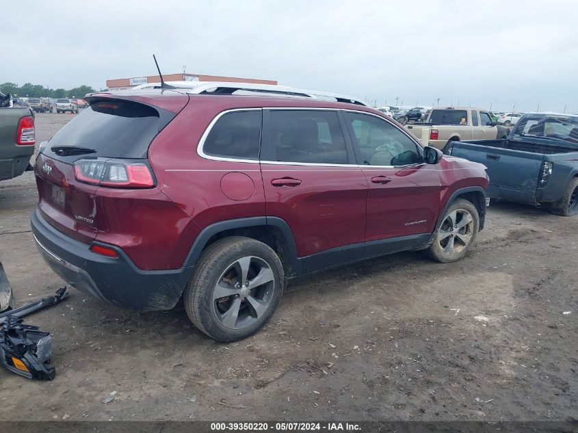 2019 Jeep Cherokee Limited Fwd VIN: 1C4PJLDB9KD278402 Lot: 39350220