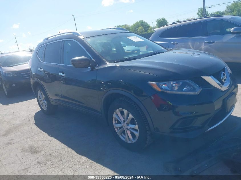 2016 Nissan Rogue Sv VIN: KNMAT2MV7GP736772 Lot: 39350225