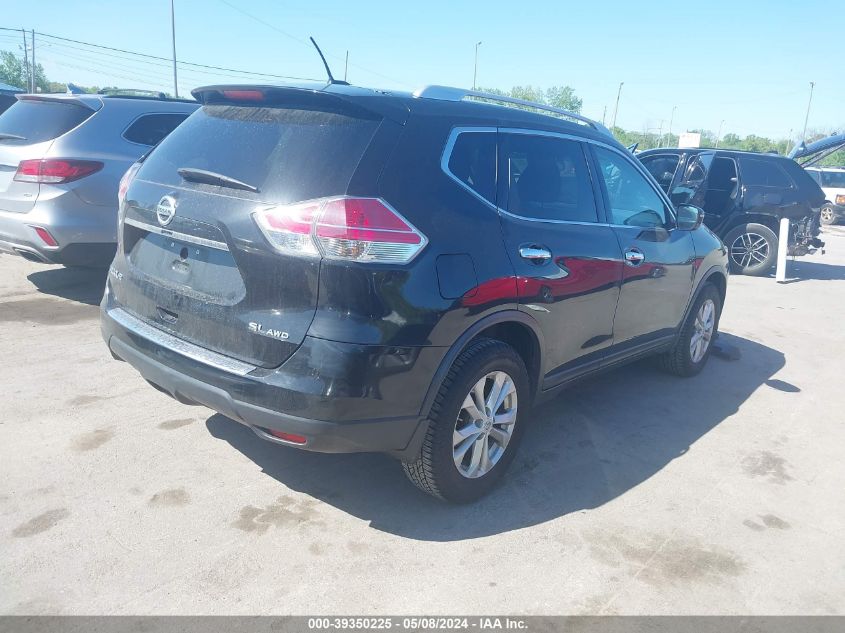 2016 Nissan Rogue Sv VIN: KNMAT2MV7GP736772 Lot: 39350225