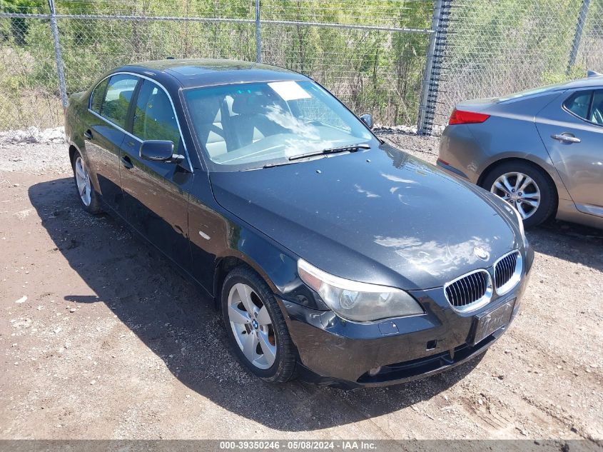 2006 BMW 525Xi VIN: WBANF33556CS37021 Lot: 39350246