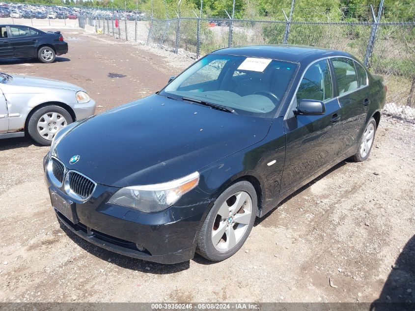 2006 BMW 525Xi VIN: WBANF33556CS37021 Lot: 39350246