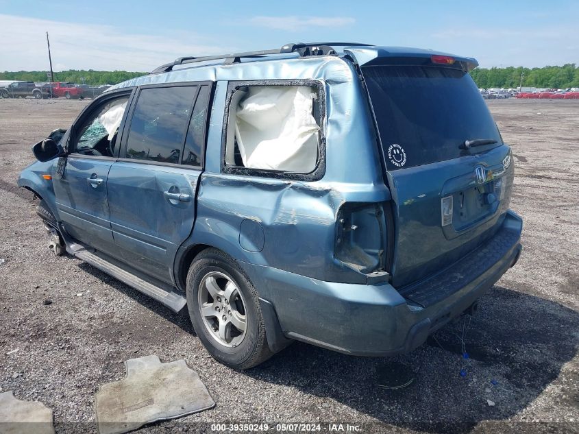 2007 Honda Pilot Ex-L VIN: 5FNYF28757B000716 Lot: 39350249