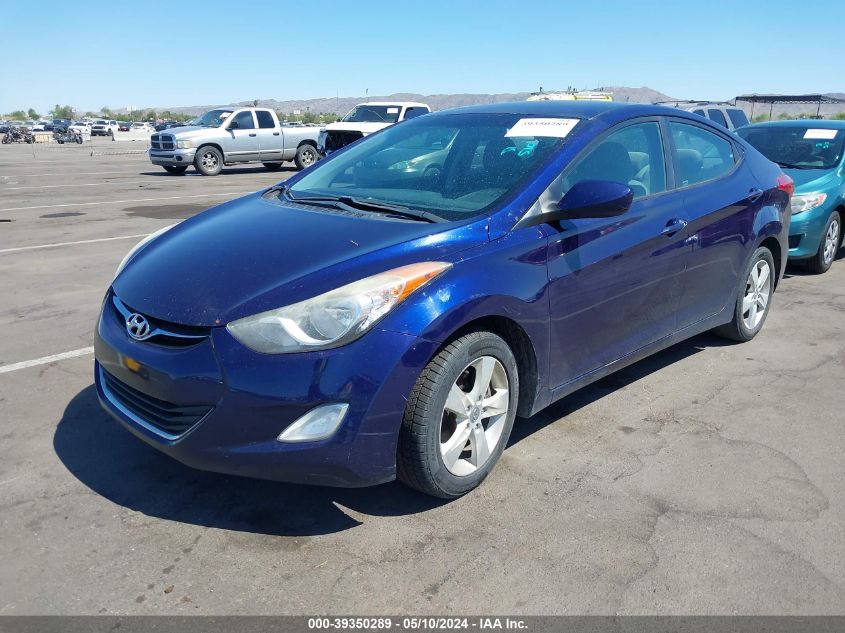 2012 Hyundai Elantra Gls VIN: 5NPDH4AEXCH070379 Lot: 39350289