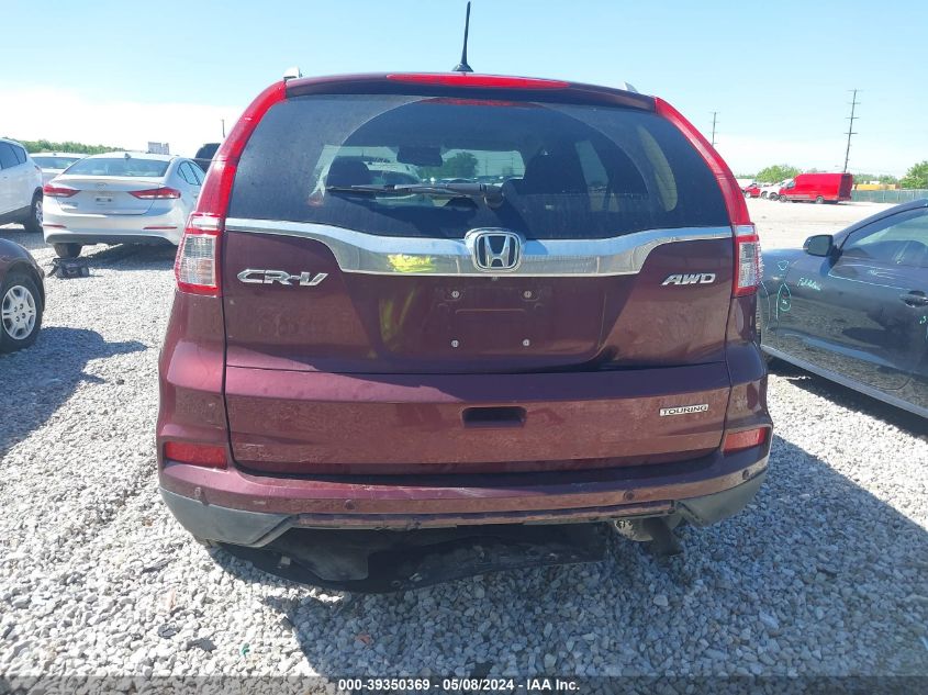 2015 Honda Cr-V Touring VIN: 5J6RM4H98FL127389 Lot: 39350369