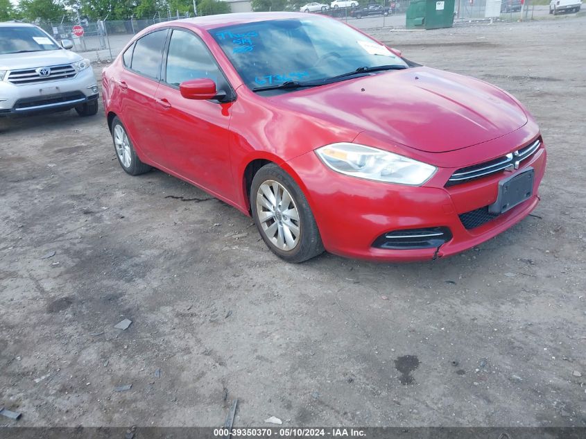 2014 Dodge Dart Aero VIN: 1C3CDFDH0ED673654 Lot: 39350370