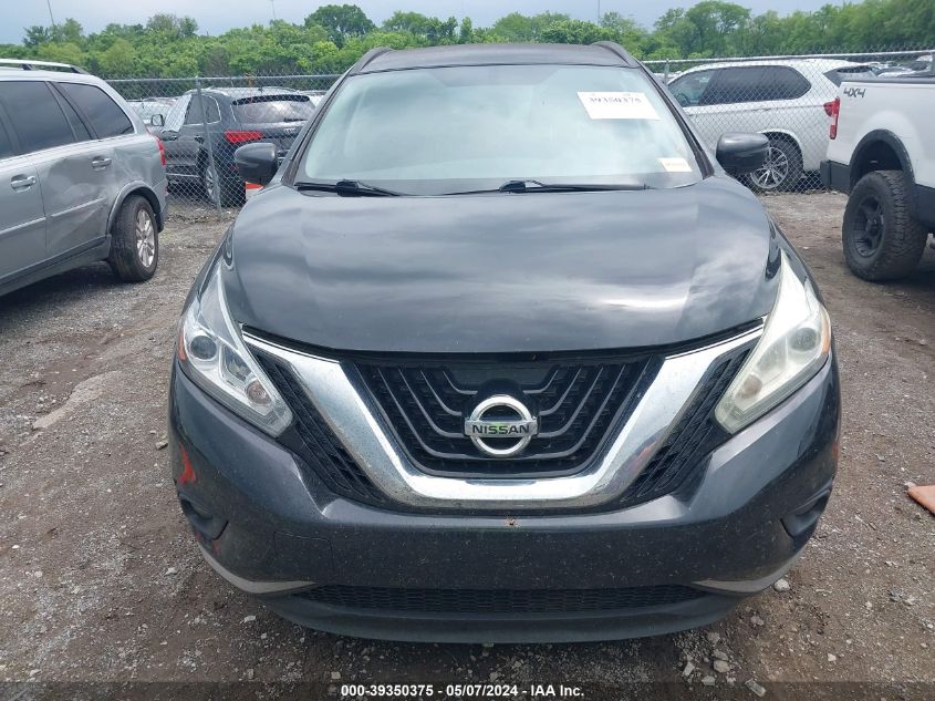 2017 Nissan Murano Sv VIN: 5N1AZ2MH8HN118572 Lot: 39350375