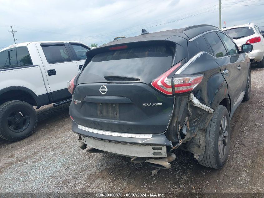 2017 Nissan Murano Sv VIN: 5N1AZ2MH8HN118572 Lot: 39350375