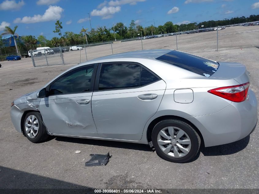 2016 Toyota Corolla Le VIN: 2T1BURHE4GC594402 Lot: 39350401