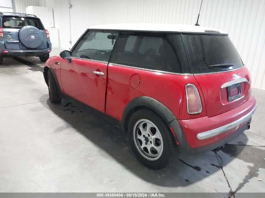 2002 Mini Cooper VIN: WMWRC33472TC37407 Lot: 39350404