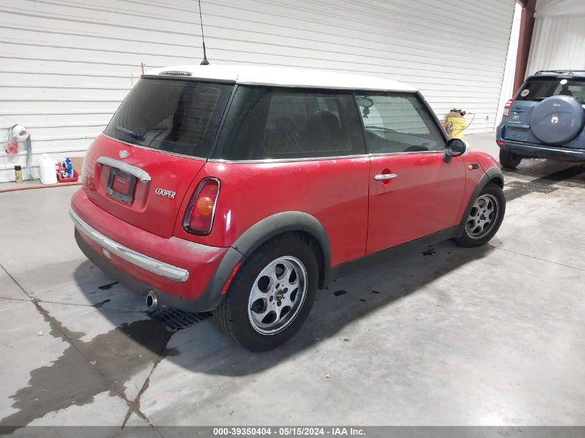 2002 Mini Cooper VIN: WMWRC33472TC37407 Lot: 39350404