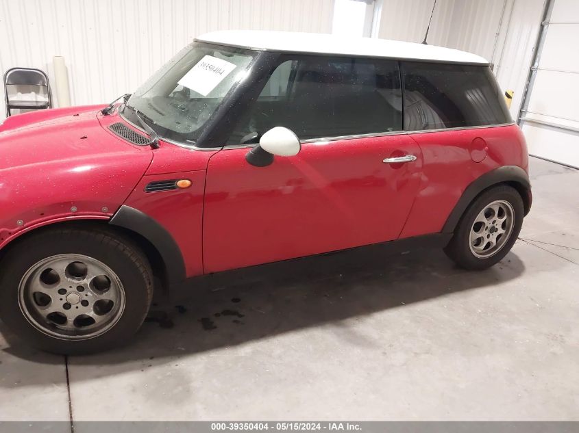 2002 Mini Cooper VIN: WMWRC33472TC37407 Lot: 39350404