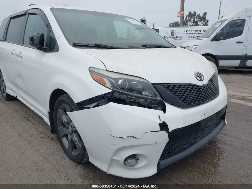 2016 Toyota Sienna Se 8 Passenger/Se Premium 8 Passenger VIN: 5TDXK3DCXGS744212 Lot: 39350431