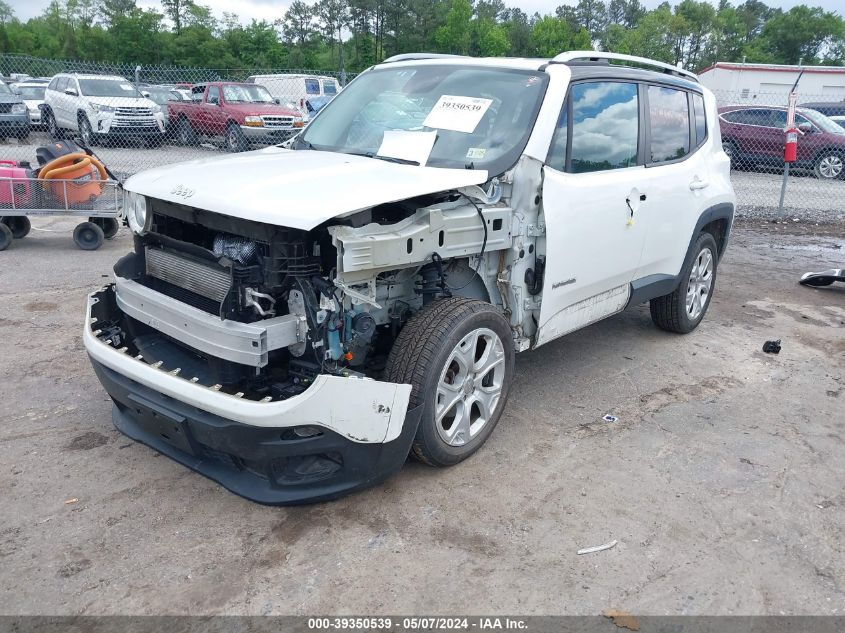 2016 Jeep Renegade Limited VIN: ZACCJBDT4GPE26904 Lot: 39350539