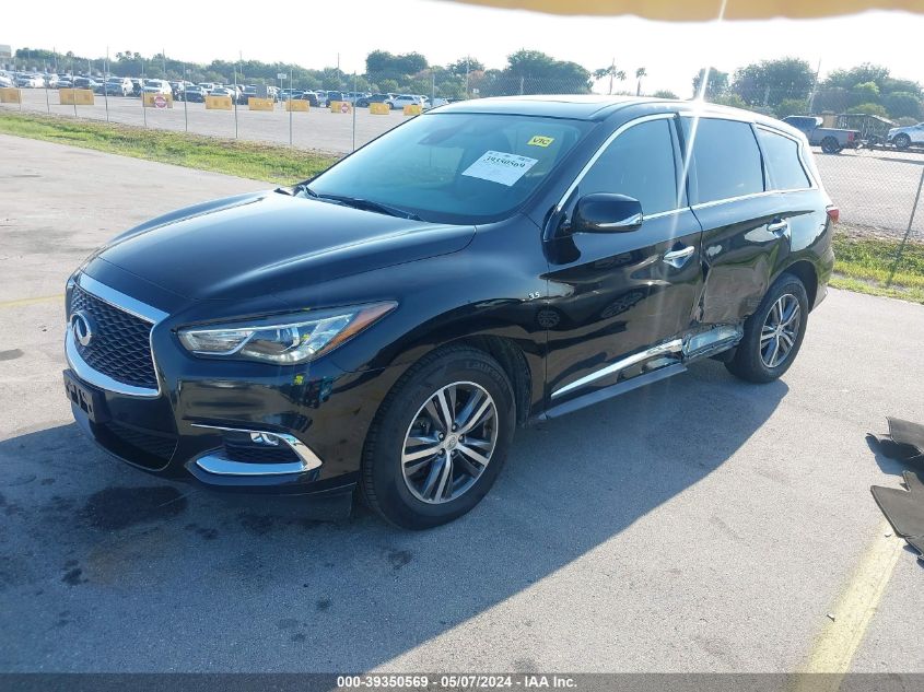 2020 Infiniti Qx60 Pure VIN: 5N1DL0MN9LC521201 Lot: 39350569