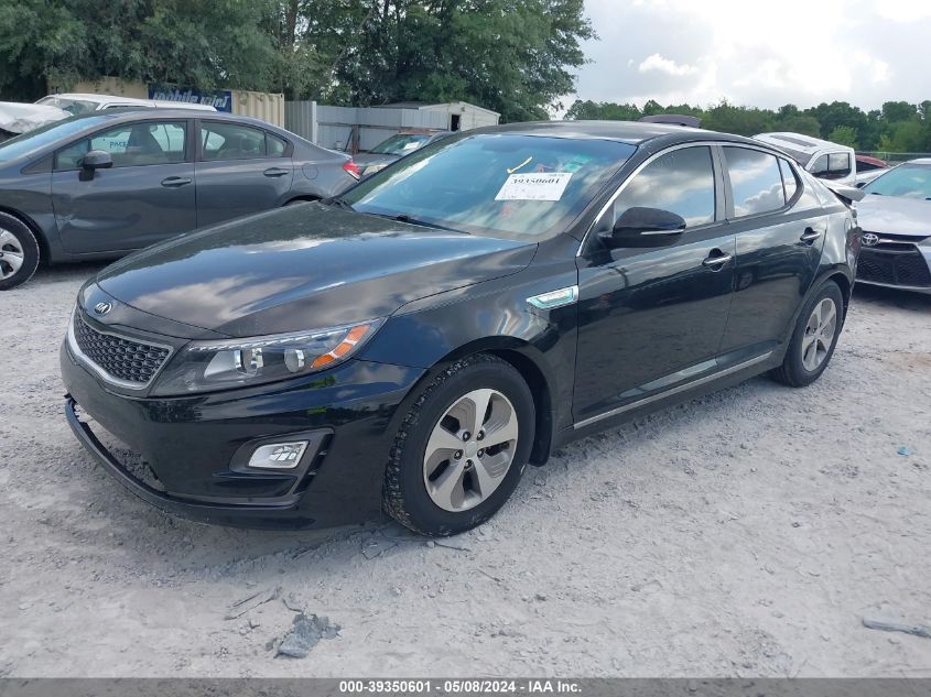 2015 Kia Optima Hybrid VIN: KNAGM4AD9F5089510 Lot: 39350601