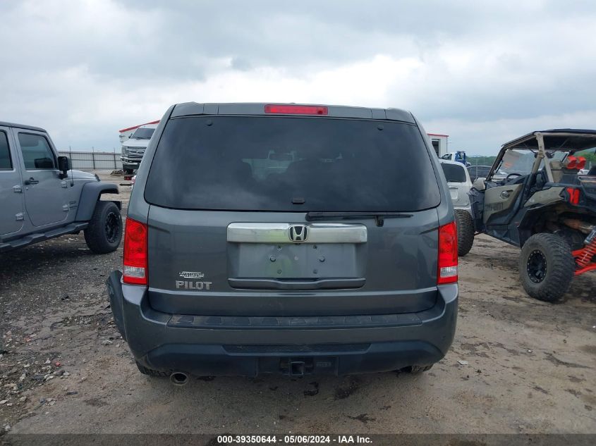 2012 Honda Pilot Ex-L VIN: 5FNYF3H58CB037418 Lot: 39350644