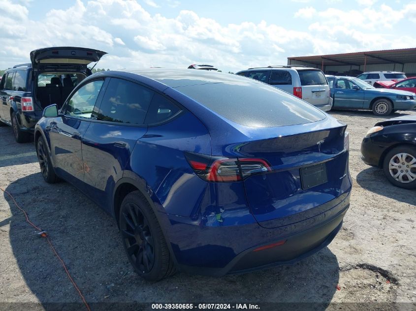 2023 Tesla Model Y Awd/Long Range Dual Motor All-Wheel Drive VIN: 7SAYGDEEXPA185275 Lot: 39350655