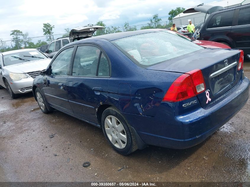 2003 Honda Civic Ex VIN: 2HGES26743H581309 Lot: 39350657