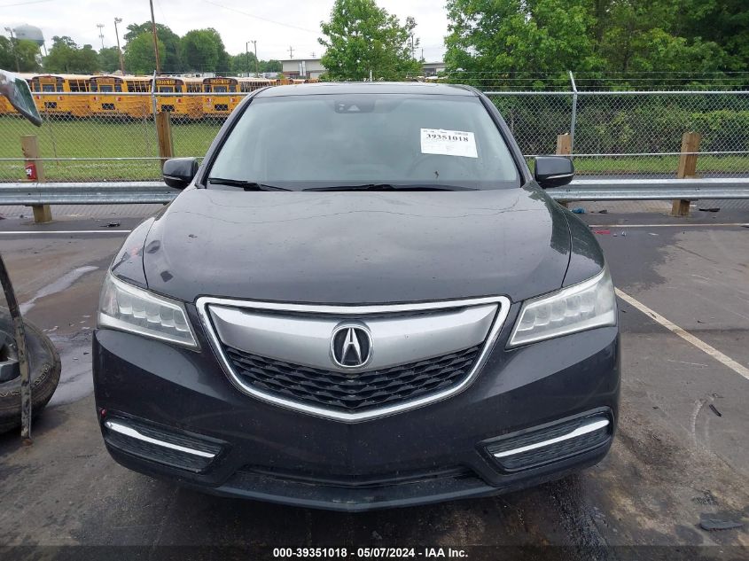 2016 Acura Mdx Technology Acurawatch Plus Packages/Technology Package VIN: 5FRYD4H46GB046271 Lot: 39351018