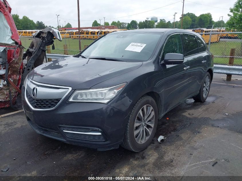 2016 Acura Mdx Technology Acurawatch Plus Packages/Technology Package VIN: 5FRYD4H46GB046271 Lot: 39351018