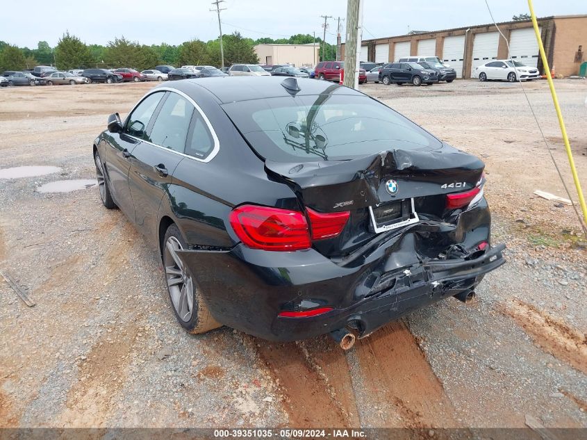 2019 BMW 440I Gran Coupe xDrive VIN: WBA4J7C54KBM74682 Lot: 39351035