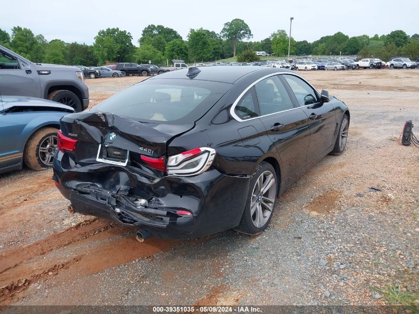 2019 BMW 440I Gran Coupe xDrive VIN: WBA4J7C54KBM74682 Lot: 39351035