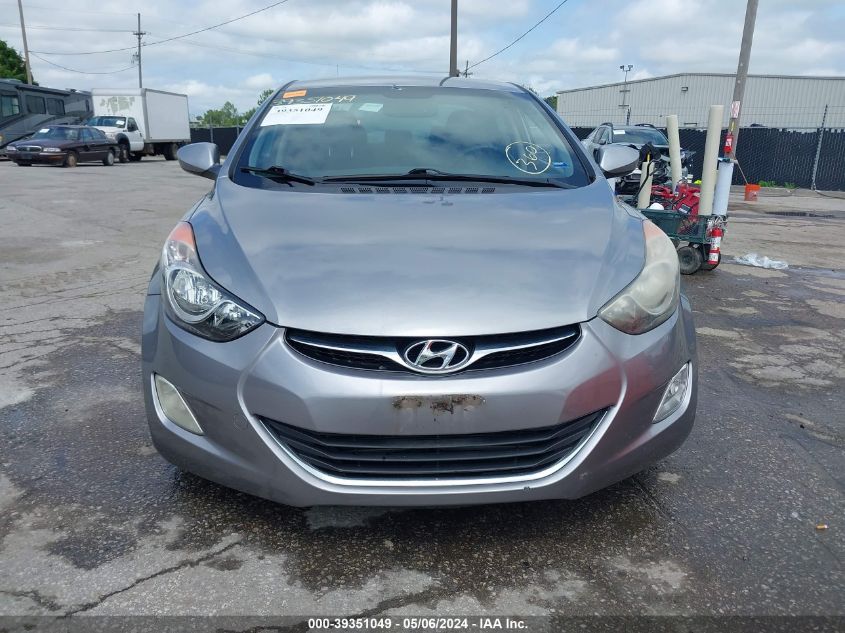 2013 Hyundai Elantra Gls VIN: KMHDH4AE3DU001956 Lot: 39351049