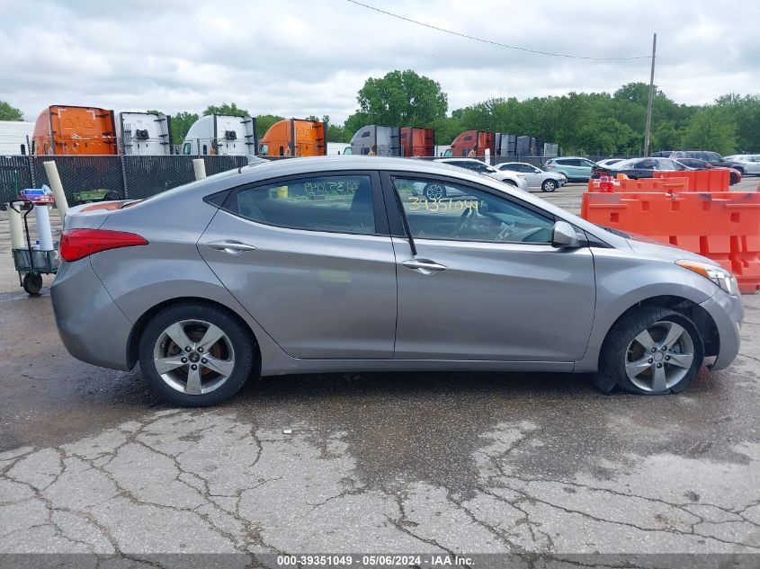 2013 Hyundai Elantra Gls VIN: KMHDH4AE3DU001956 Lot: 39351049