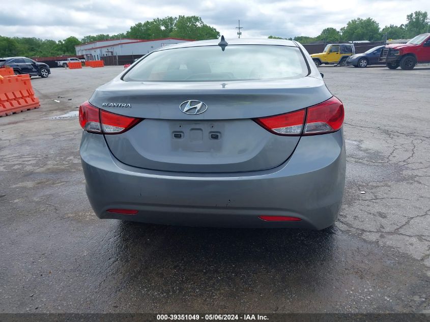 2013 Hyundai Elantra Gls VIN: KMHDH4AE3DU001956 Lot: 39351049