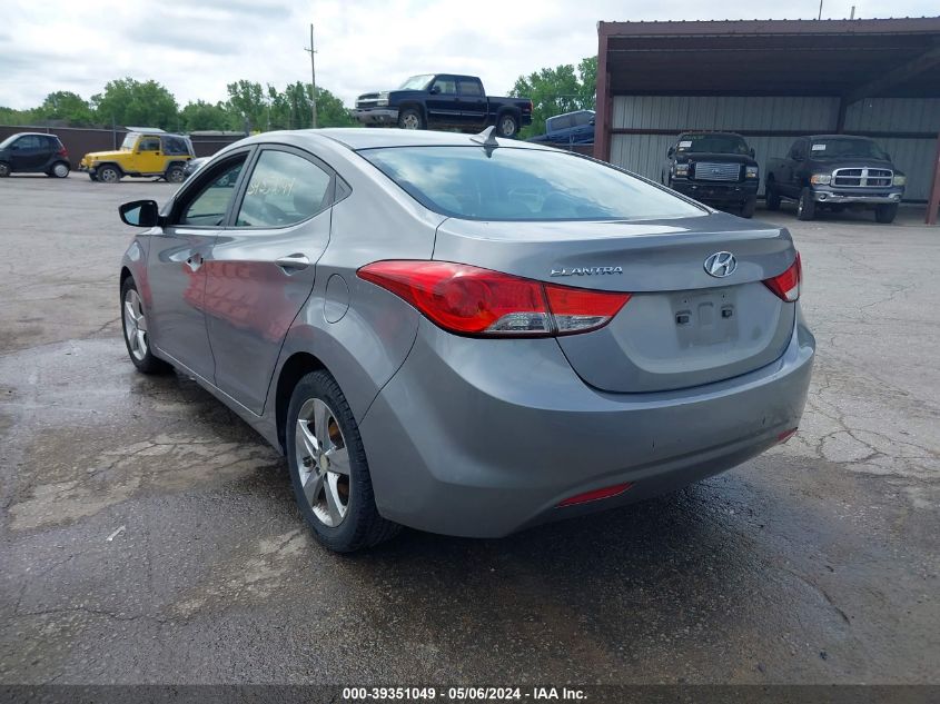 2013 Hyundai Elantra Gls VIN: KMHDH4AE3DU001956 Lot: 39351049