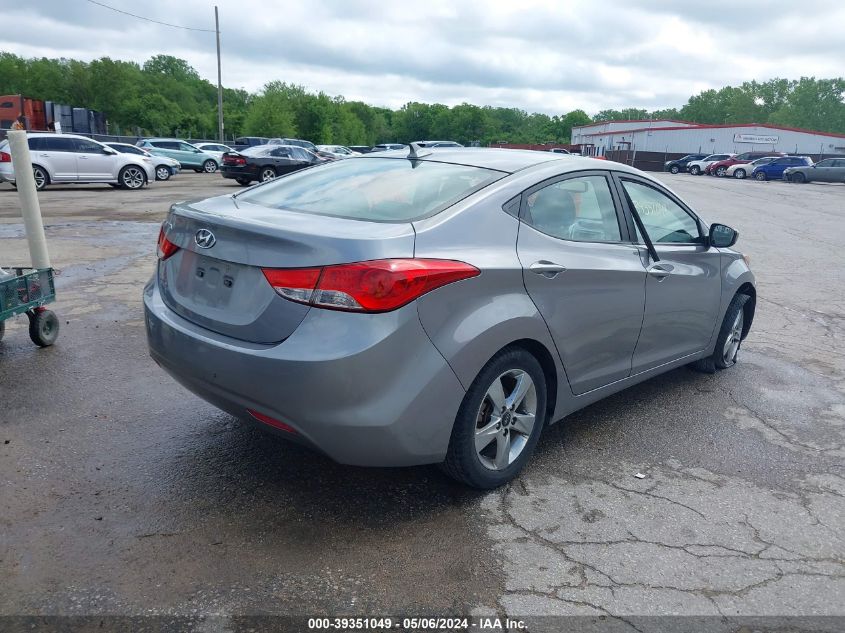 2013 Hyundai Elantra Gls VIN: KMHDH4AE3DU001956 Lot: 39351049