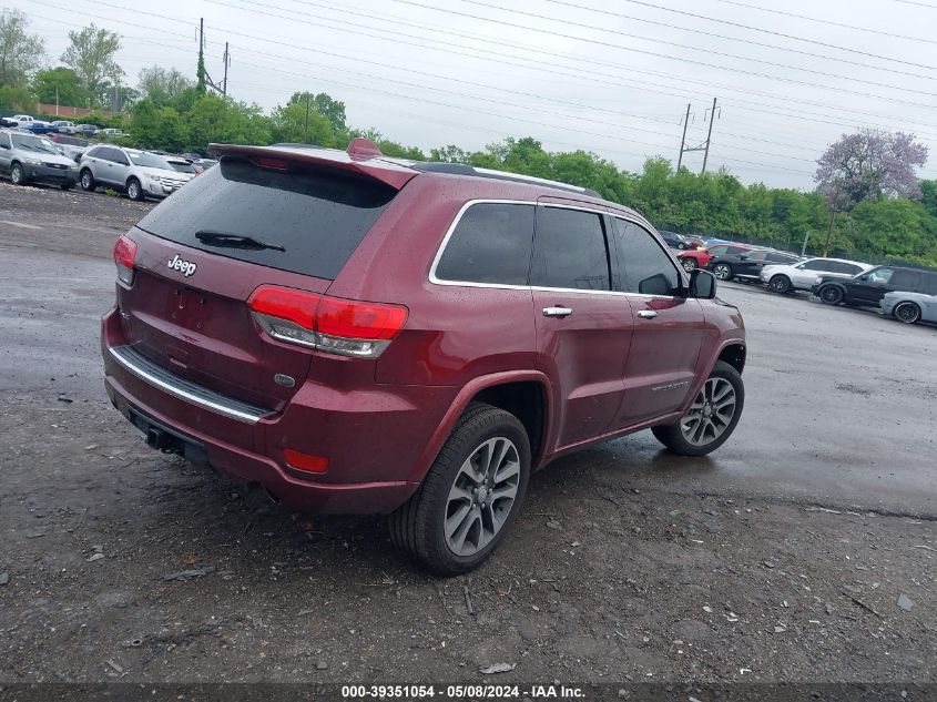 2018 Jeep Grand Cherokee Overland 4X4 VIN: 1C4RJFCG5JC155580 Lot: 39351054