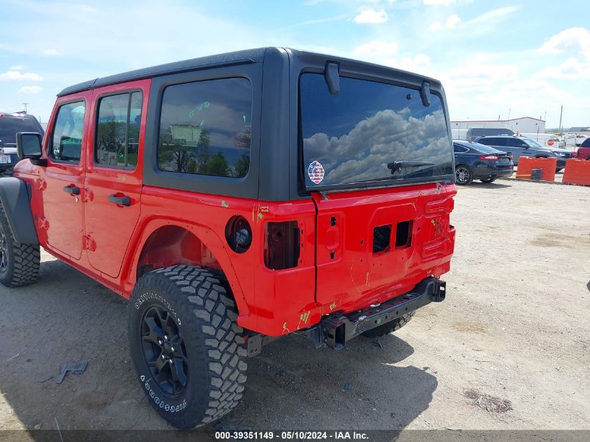 2021 Jeep Wrangler Unlimited Willys 4X4 VIN: 1C4HJXDN3MW711189 Lot: 39351149