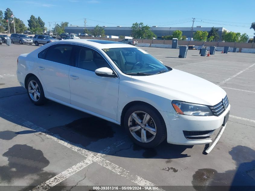 2012 Volkswagen Passat 2.5L Se VIN: 1VWBP7A38CC082646 Lot: 39351316