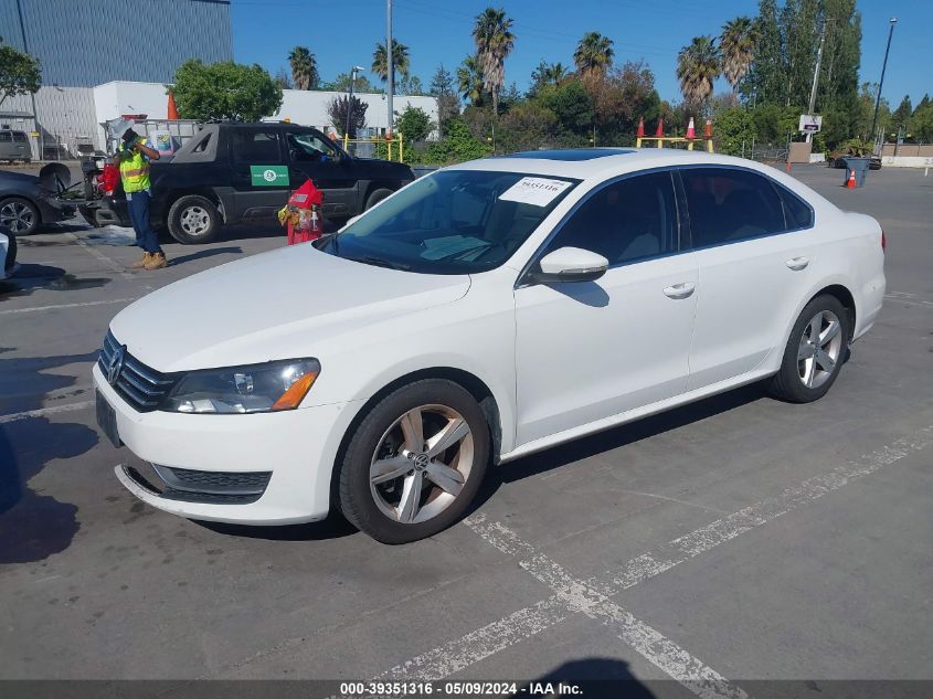 2012 Volkswagen Passat 2.5L Se VIN: 1VWBP7A38CC082646 Lot: 39351316