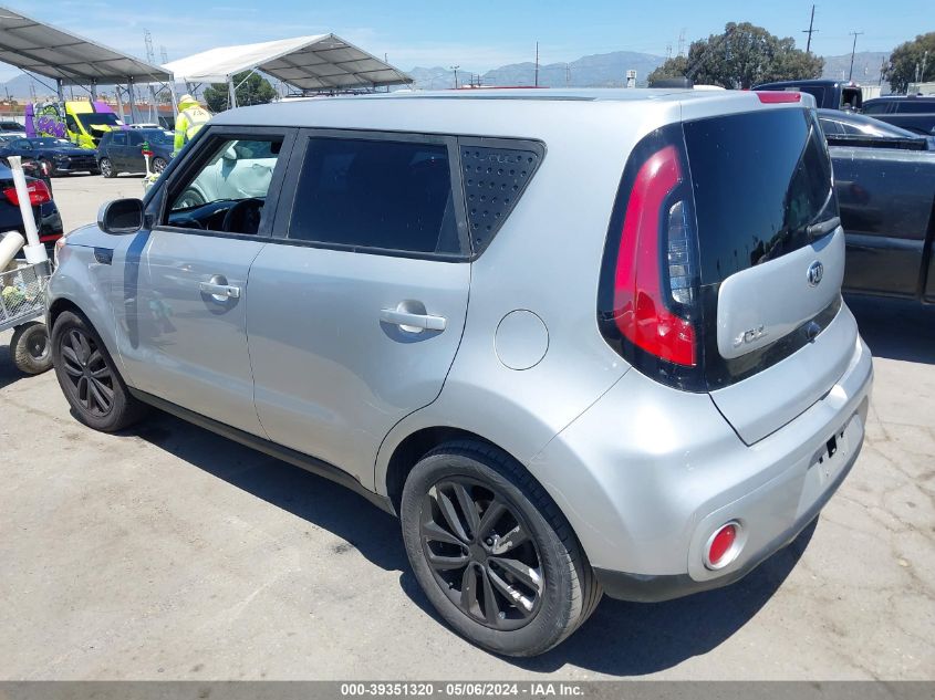 2018 Kia Soul + VIN: KNDJP3A5XJ7530965 Lot: 39351320