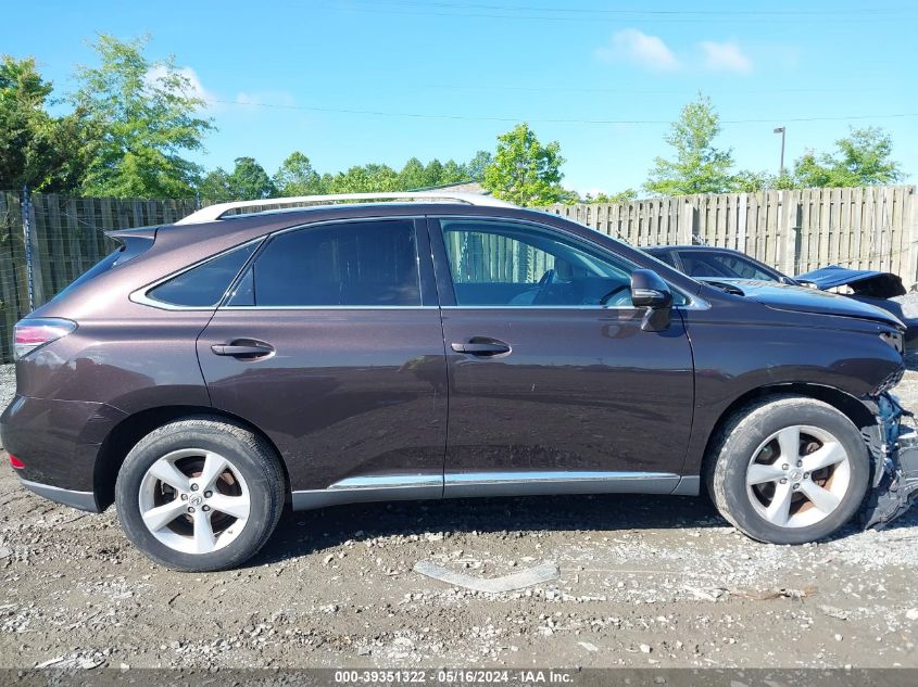 2013 Lexus Rx 350 VIN: 2T2BK1BA9DC207122 Lot: 39351322