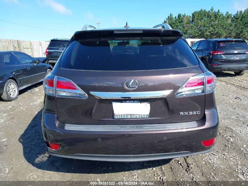 2013 Lexus Rx 350 VIN: 2T2BK1BA9DC207122 Lot: 39351322