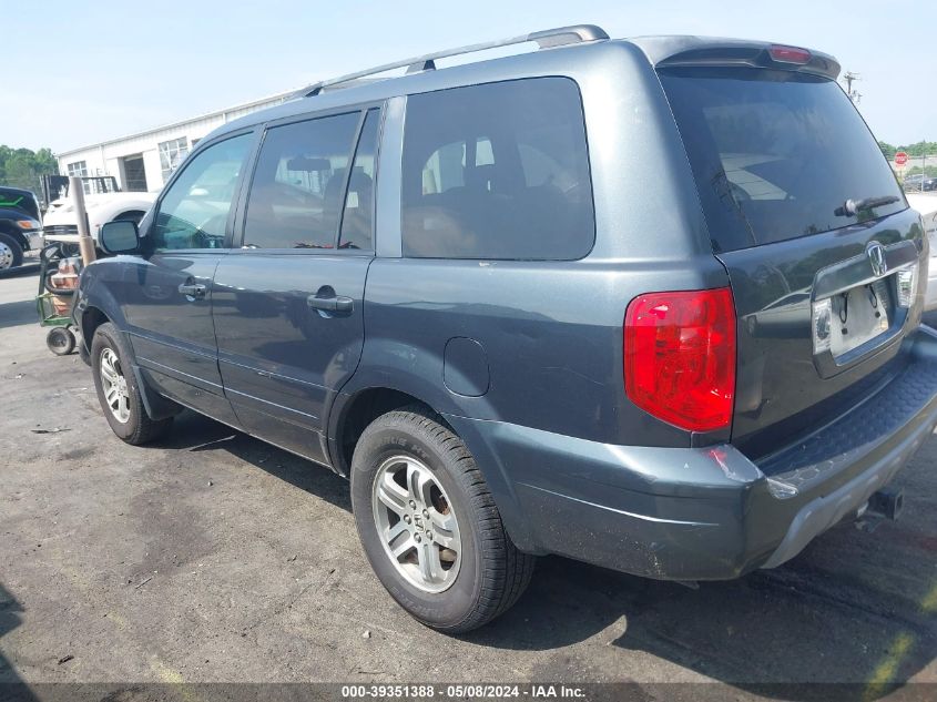 2004 Honda Pilot Ex-L VIN: 2HKYF18514H541669 Lot: 39351388