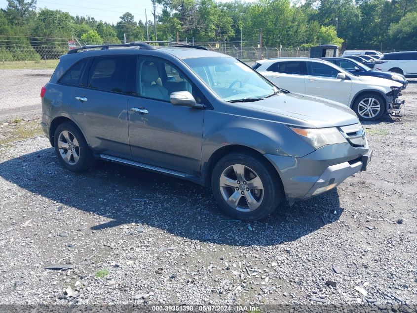 2009 Acura Mdx Sport Package VIN: 2HNYD28879H505906 Lot: 39351398