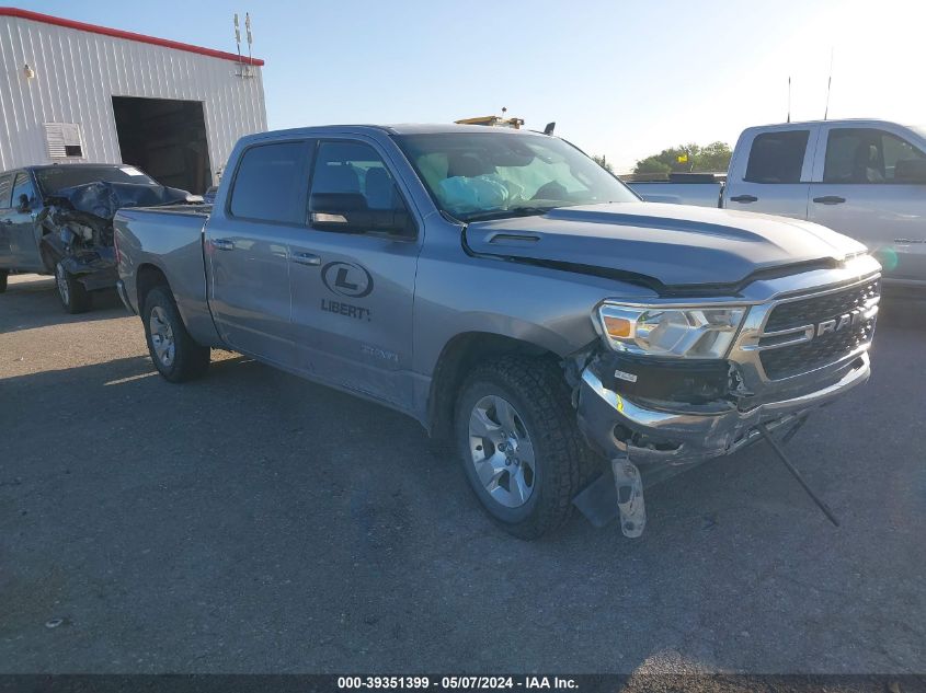 2022 Ram 1500 Big Horn 4X4 6'4 Box VIN: 1C6SRFMT1NN191449 Lot: 39351399