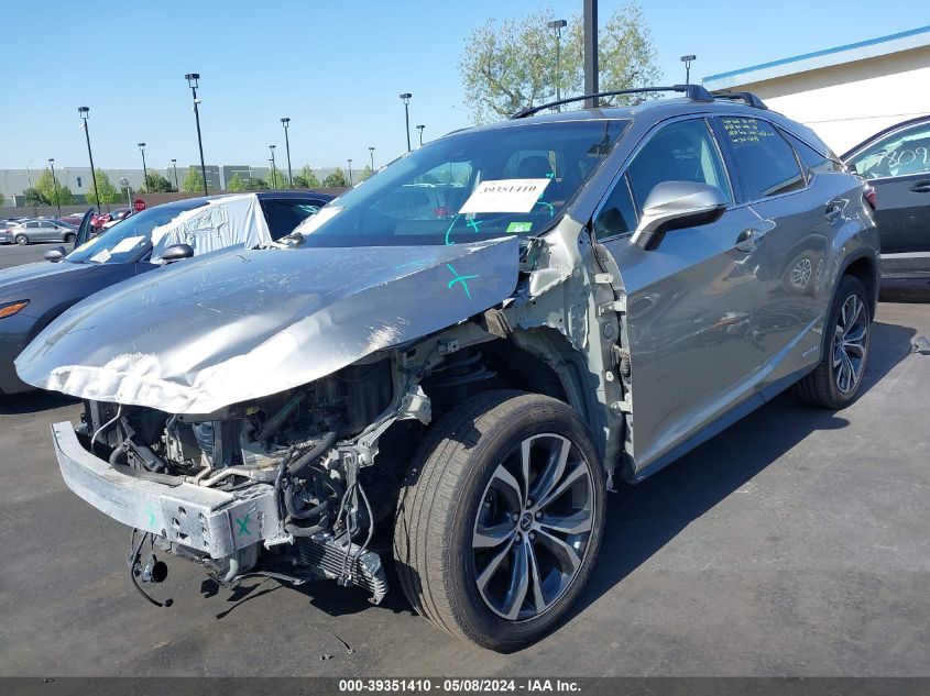 2019 Lexus Rx 450H VIN: 2T2BGMCA6KC036523 Lot: 39351410