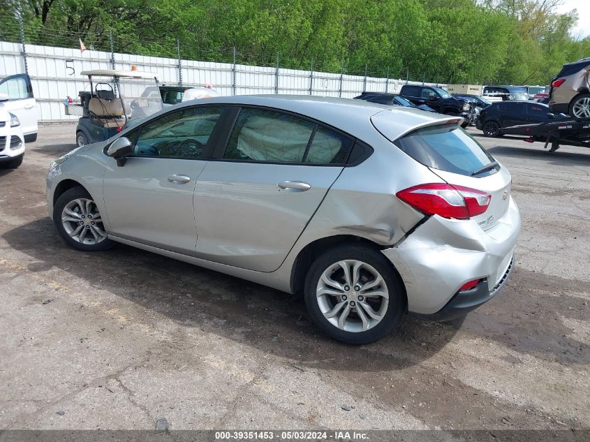 2019 Chevrolet Cruze Ls VIN: 3G1BC6SM0KS534834 Lot: 39351453