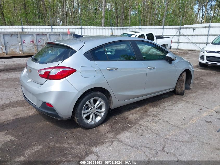 2019 Chevrolet Cruze Ls VIN: 3G1BC6SM0KS534834 Lot: 39351453