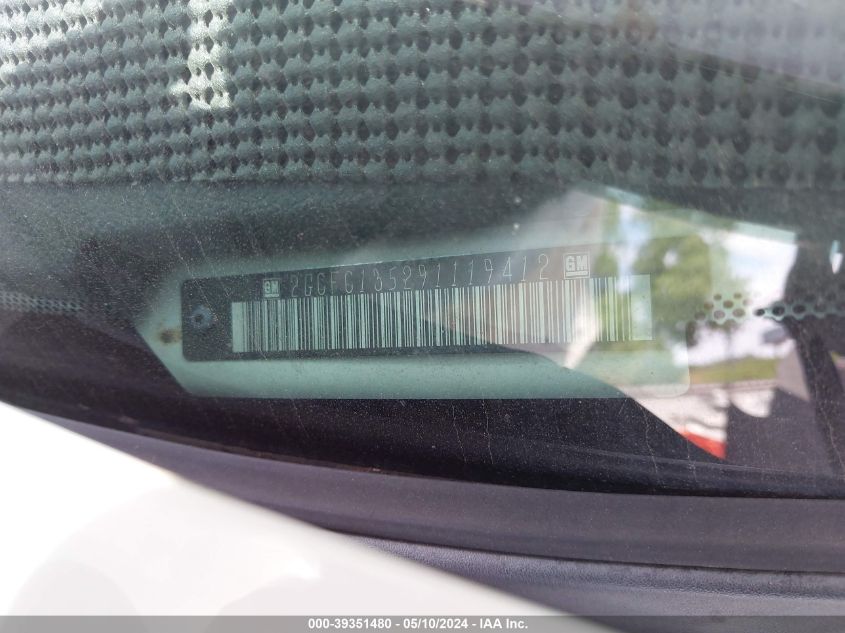 2009 Chevrolet Silverado 1500 Hybrid 1Hy VIN: 2GCFC135291119412 Lot: 39351480