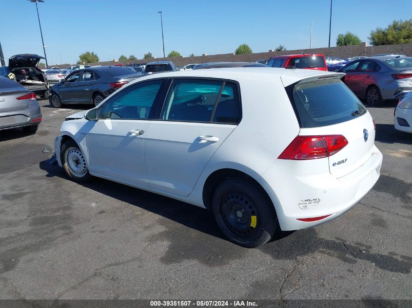 2015 Volkswagen E-Golf Sel Premium VIN: WVWPP7AU1FW902411 Lot: 39351507