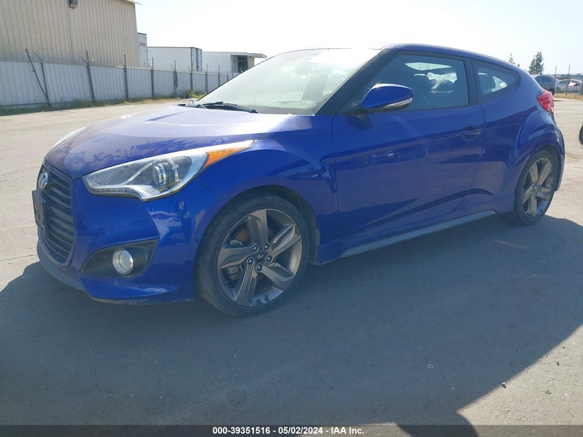 2015 Hyundai Veloster Turbo VIN: KMHTC6AE4FU216738 Lot: 39351516