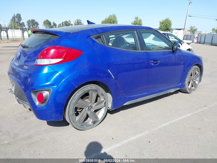 2015 Hyundai Veloster Turbo VIN: KMHTC6AE4FU216738 Lot: 39351516