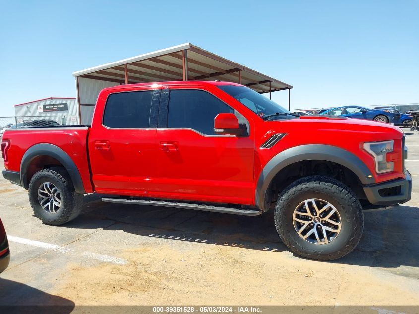 2018 Ford F-150 Raptor VIN: 1FTFW1RG7JFD73727 Lot: 39351528